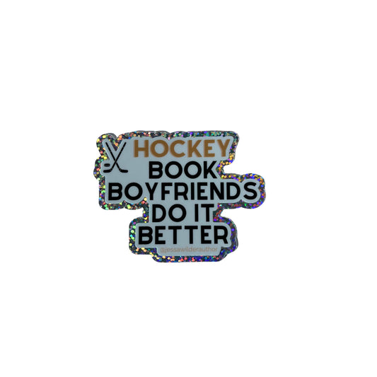 Glitter Sticker Hockey Book Boyfriends Do It Better