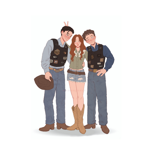 Reckless Hearts Character sticker